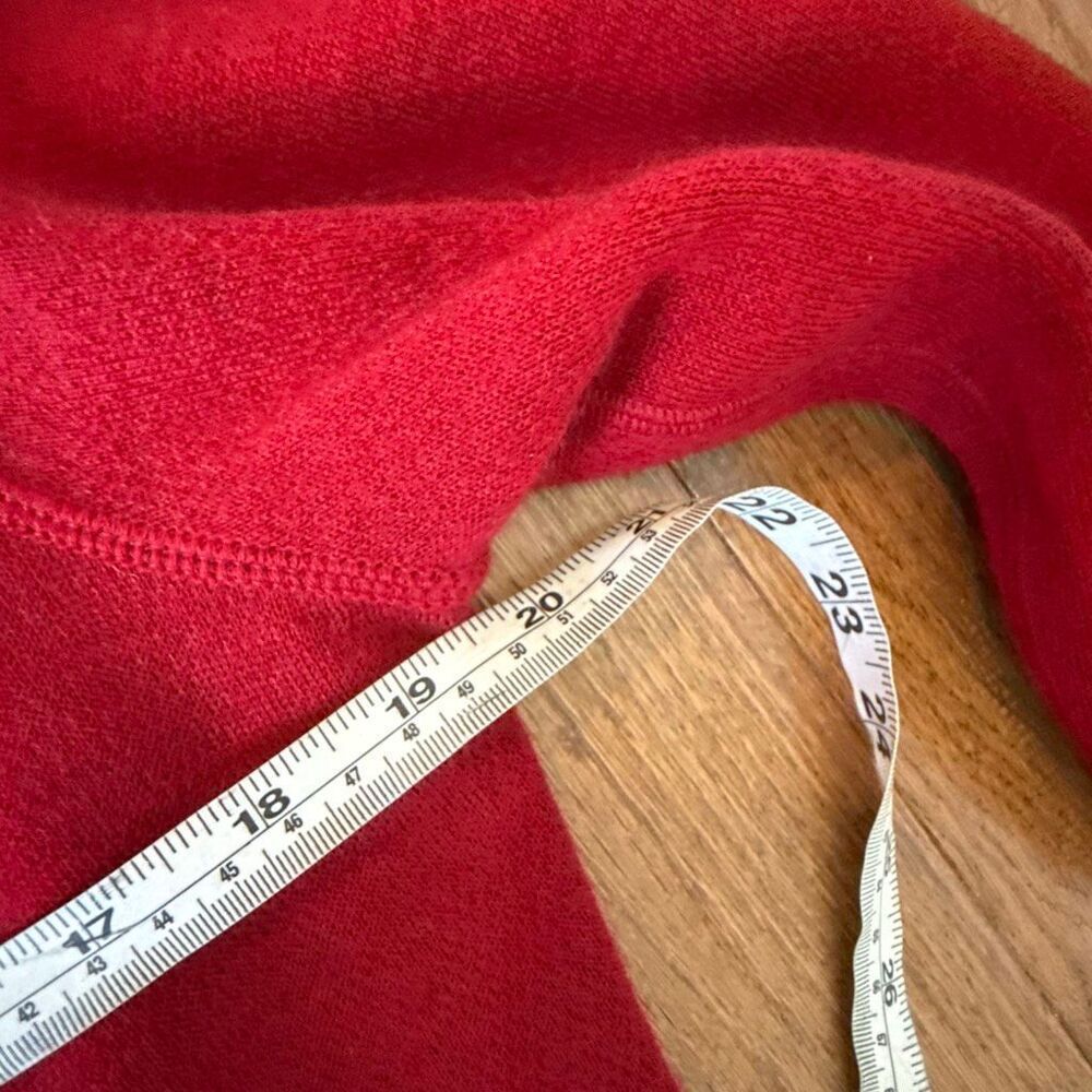 Revue NWT red reversible wool tie front cardigan … - image 7